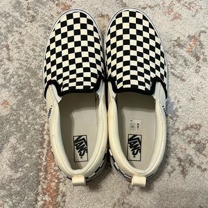 Checkered Vans Slip On